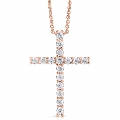 1 1/2 CT COLORLESS FLAWLESS CROSS PENDANT CFPAC.150-R