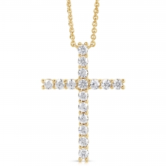 1 1/2 CT COLORLESS FLAWLESS CROSS PENDANT CFPAC.150-Y