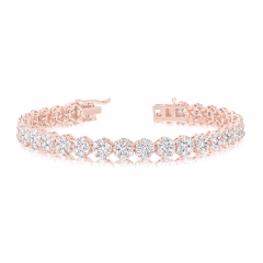 FLOWER CLUSTER LARGE TENNIS BRACELET FCBA.700-R